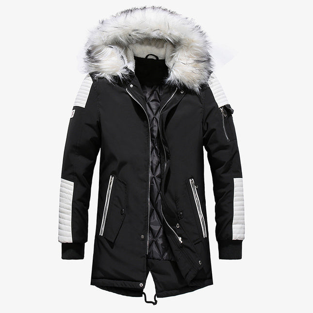 Wholesale Men's Autumn and Winter Mid-length Warm Padding Jackets