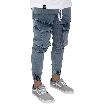 Wholesale Men's Elastic Waist Slim Fit Skinny Jeans