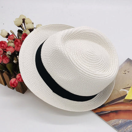 Children's Straw Hat Sun Hat Beach Braid Children's Hat Summer Men's Hat