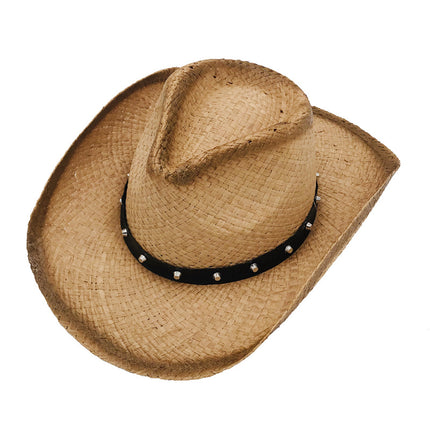 Wholesale Raffia Hat Cowboy Hat Outdoor Seaside Vacation Sun Hat Sun Hat Beach Hat 