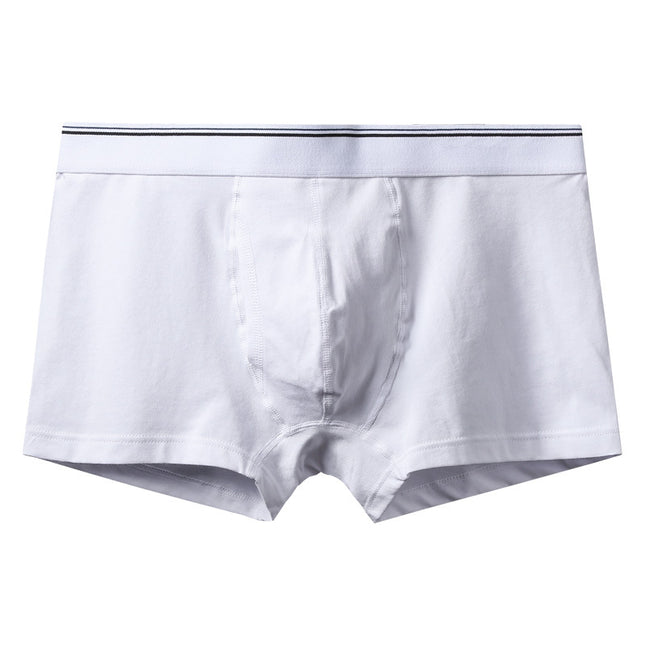 Men's Soft Cotton Stretch Sports Boxer Briefs Sexy U Convex Underwear
