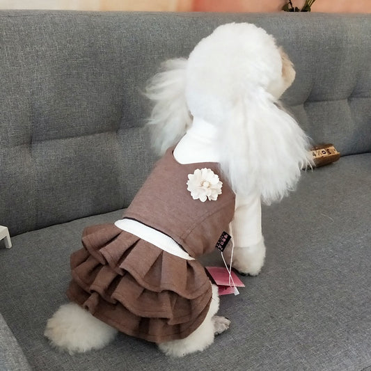 Wholesale Pet Dress Dog Princess Dress Autumn Doggy Dress