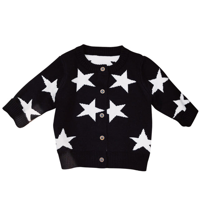 Wholesale Spring and Autumn Baby Knitted Cardigan Baby Baby Sweater Jacket
