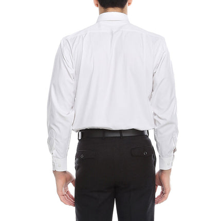 Wholesale Men's Business Cotton White Long Sleeve Shirt
