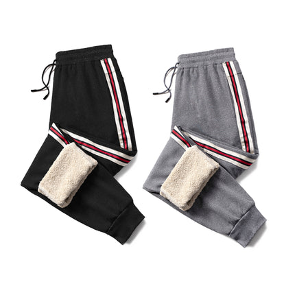 Wholesale Men's Winter Loose Drawstring Thickened Casual Sports Velvet Joggers