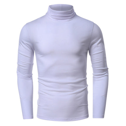 Wholesale Men's Autumn Winter Turtleneck Long-sleeved T-shirt Tops