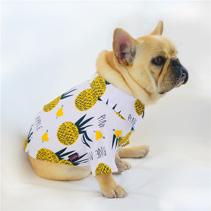 Wholesale Spring Summer Thin Hawaiian Beach Style Pet Clothes Dog Shirt 