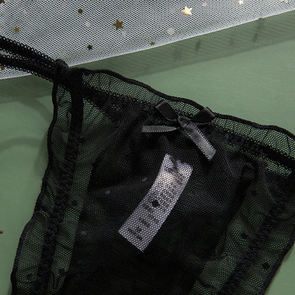 Wholesale Ladies Full Lace Hollow Transparent Sexy Low Waist Panties T-Pants