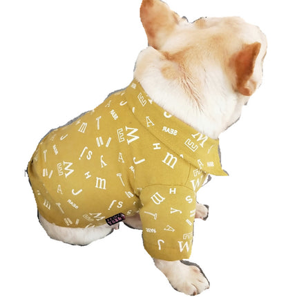Wholesale Pet Spring Summer Clothes Dog Shirt Thin Printed Bulldog Shirt 