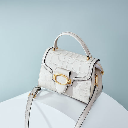 Women's First Layer Cowhide Elegant Shoulder Bag Fashionable Handbag Styling Bag 