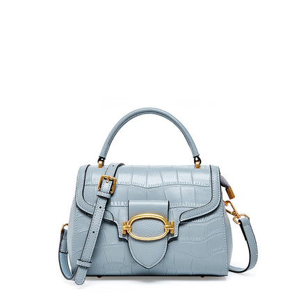 Women's First Layer Cowhide Elegant Shoulder Bag Fashionable Handbag Styling Bag 