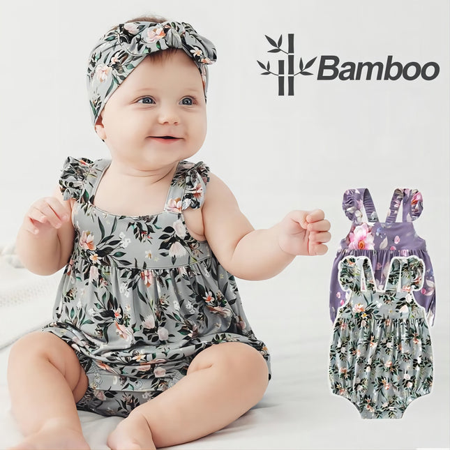 Wholesale Bamboo Baby Summer Bib Triangle Romper Infant Bib Bodysuits