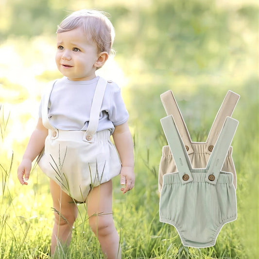 Infants Baby Summer Baby Bib Shorts Jumpsuit Overalls