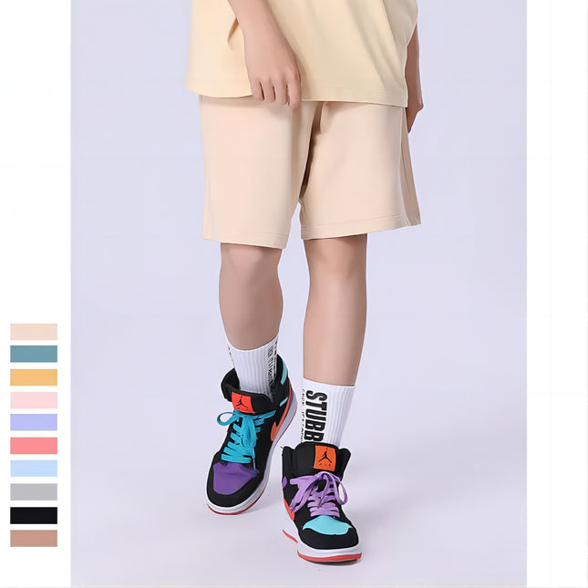 Wholesale Kids Boys & Girls Loose Solid Color Shorts