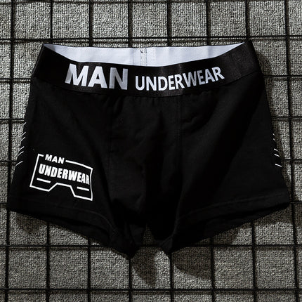 Men's Boxers Pure Cotton Letter Print Breathable Underwear