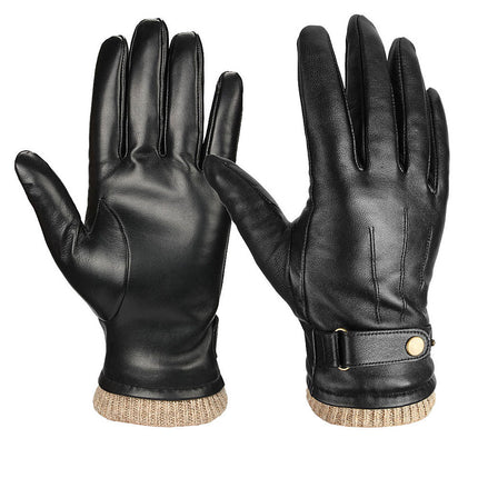 Wholesale Winter Warm Cycling Gloves Velvet Thickened Sheepskin Gloves