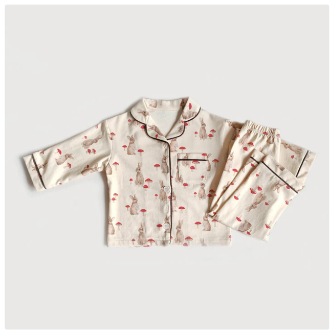 Wholesale Kids Fall Winter Printed Homewear Pajamas Two Piece Set