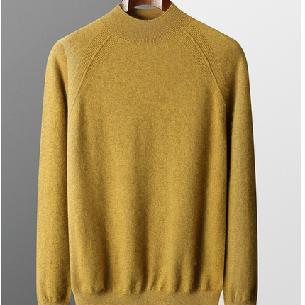 Wholesale Men's Autumn Winter Half Turtleneck Warm Base Woolen Sweater