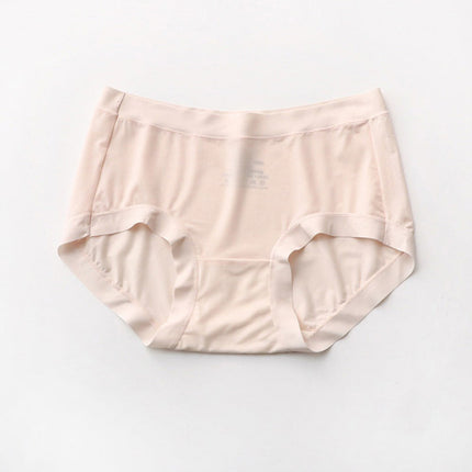 Wholesale Women's Mesh Seamless Mulberry Silk Mid-waist Underwear