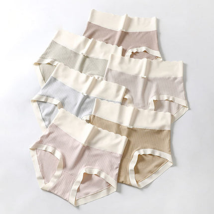 Wholesale Women's High Waist Wavy Pattern Striped Plus Size Sexy Briefs