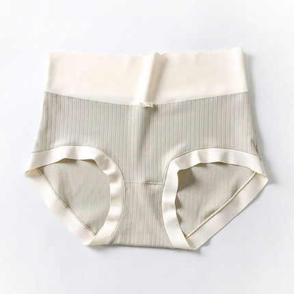 Wholesale Women's High Waist Wavy Pattern Striped Plus Size Sexy Briefs