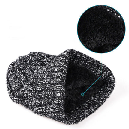 Wholesale Adult Warm Knitted Hat, Scarf and Gloves Three-piece Set