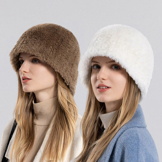 Wholesale Women's Winter Plush Warm Knitted Hat