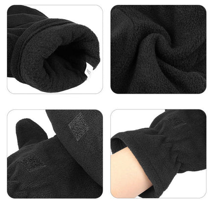 Wholesale Fingerless Flip Polar Fleece Gloves Half Finger Warm Gloves 