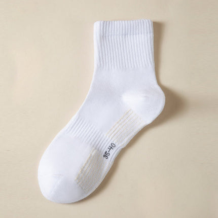 Wholesale Women's/Men's Fall Winter Cotton Solid Color Business Socks