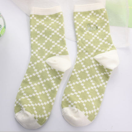 Wholesale Women's Spring and Autumn Cotton Cute Mid-calf Socks