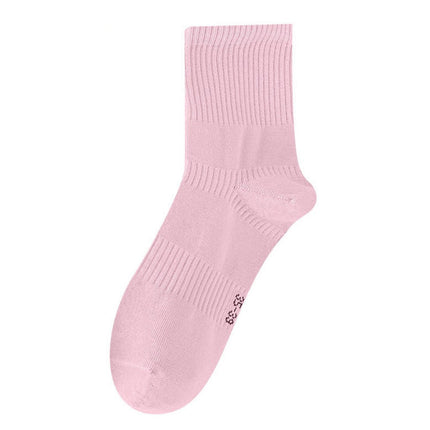 Men's/Women's Solid Color Antibacterial and Deodorant Cotton Socks Sports Socks