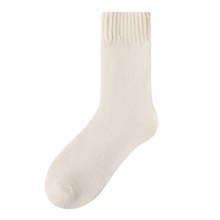 Wholesale Women's Autumn Winter Mid-calf Brushed Thickened Fleece Floor Socks