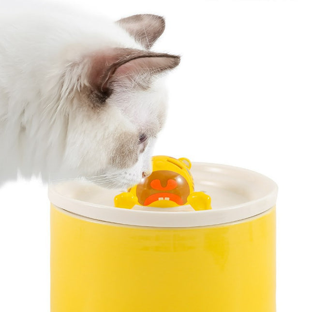 Cat Electric Automatic Ceramic Water Dispenser Dog Drinking Water Cycle Feeding Pet Supplies