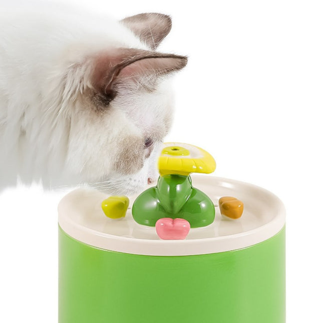 Cat Ceramic Automatic Drinking Fountain Dog Drinking Water Circulation Water Feeding Bowl Pet Supplies