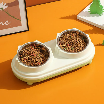 Wholesale Pet Feeding Double Bowl Set Automatic Feeding Cat Bowl Ceramic