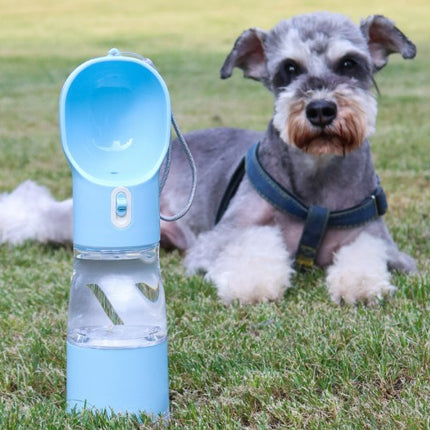Pet Water Cup with Garbage Bag Outdoor Portable Travel Cup Dog and Cat Water Bottle