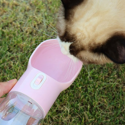 Pet Water Cup with Garbage Bag Outdoor Portable Travel Cup Dog and Cat Water Bottle
