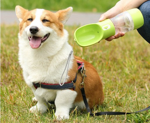 Pet Portable Dog Food Water Cup Outdoor Travel Kettle Feeding Water Fountain