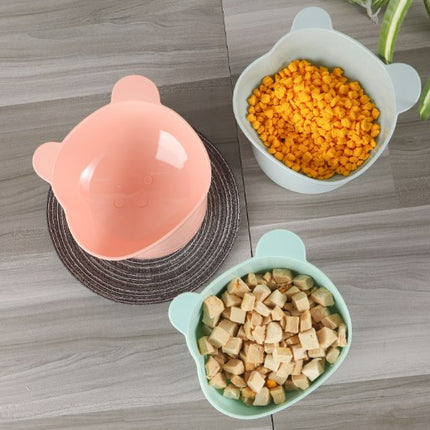 Wholesale Tall Cat Bowl Tilt Cartoon Pet Bowl Dog Bowl Food Bowl 