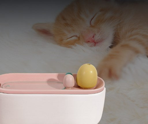 Cat Ceramic Water Dispenser Pet Dog Water Bowl Automatic Circulation Filtration Drinking Fountain 