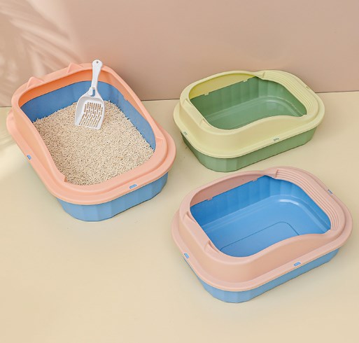 Wholesale Large Thickened Semi-enclosed Cat Litter Box Cat Pet Supplies 