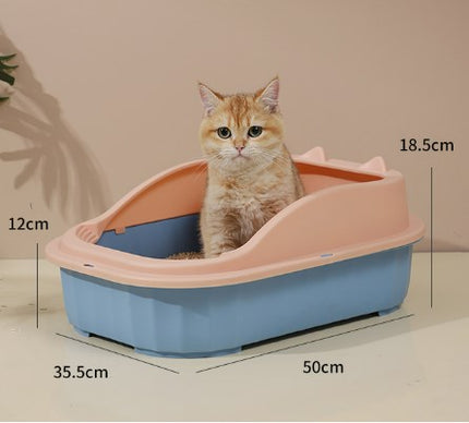 Wholesale Large Thickened Semi-enclosed Cat Litter Box Cat Pet Supplies 