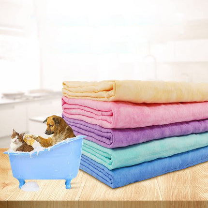 Wholesale Pet Dog Cat Towel Cartoon Cleaning Bath Towel Supplies 
