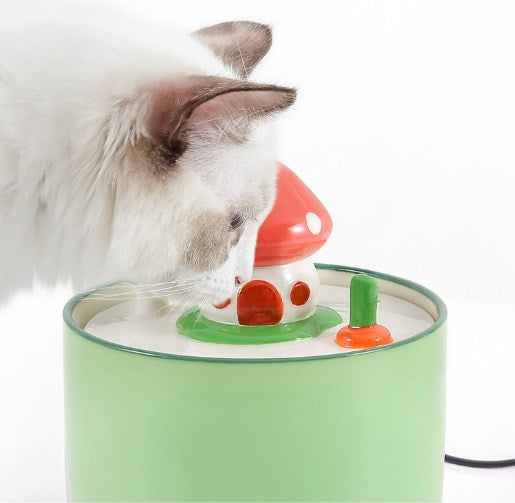 Cat Bowl and Dog Bowl Food Bowl Pet Ceramic Automatic Drinking Water Feeder