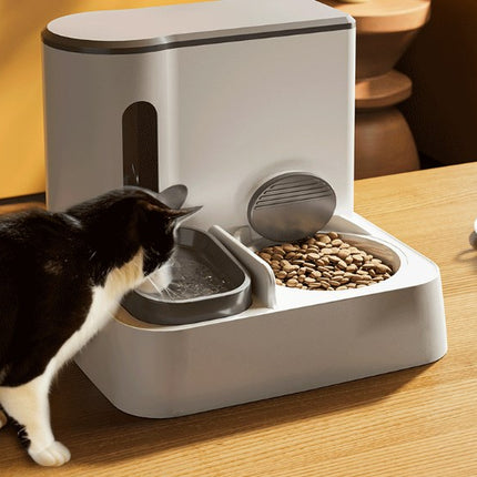 Pet Cat Bowl Food Bowl Dog Mobile Unplugged Automatic Feeding Water Dispenser
