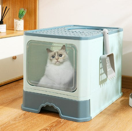 Fully Enclosed Drawer Top Entry Extra Large Extra Large Litter Box Cat Supplies with Sand