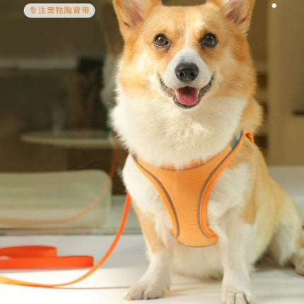 Wholesale Dog Leash Vest Pet Harness Anti-breakaway Reflective Dog Walking Rope Cat Supplies