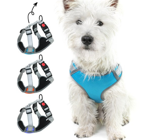 Wholesale Dog Harness Vest Type Pet Leash Reflective Harness Explosion-proof Dog Walking Rope