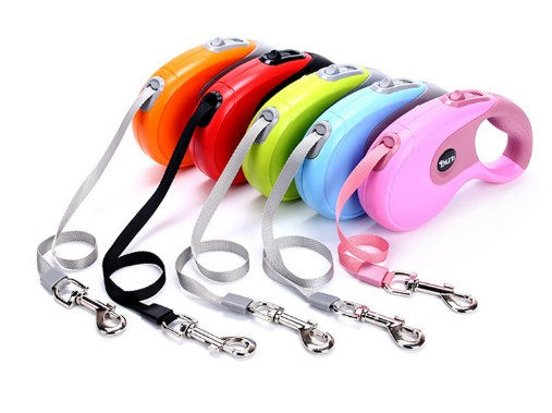 Pet Supplies Pet Tractor Dog Automatic Retractable Leash Large Dog Rope 5M
