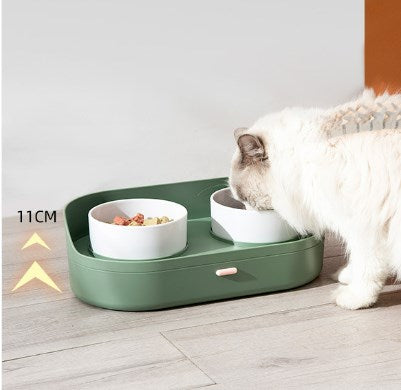 Pet Supplies Cat Bowl Dog Anti-knock Over Food Bowl Cat Rice Bowl and Drinking Water Bowl 